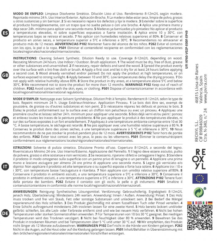 Aceite de Tung (100% PURO) .  Aceites Naturales - Litros: