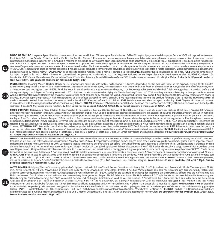 Lasur Protector Tarimas Satinado al Agua. incoloro