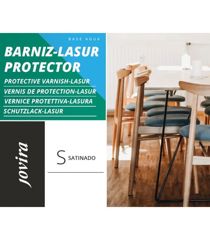 Lasur Protector Satinado al Agua teka, castaño, nogal