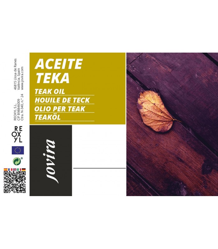 Aceite Teca Muebles incoloro, transparente, teka.  Aceite Teca