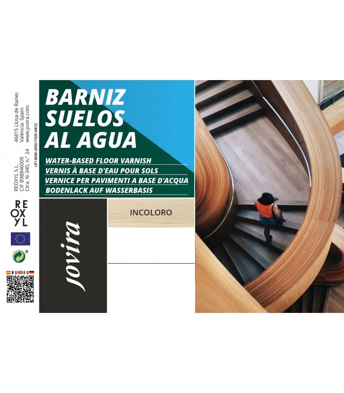 Barniz Suelos Satinado al Agua .  Barnices - Litros: 0.750