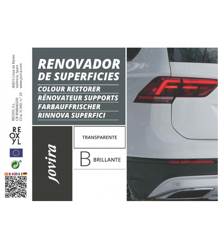 Renovador Superficies de Plástico incoloro, transparente. 