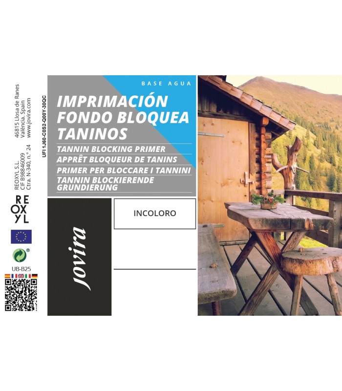 Imprimación Fondo Bloquea Taninos .  Selladora para Madera -