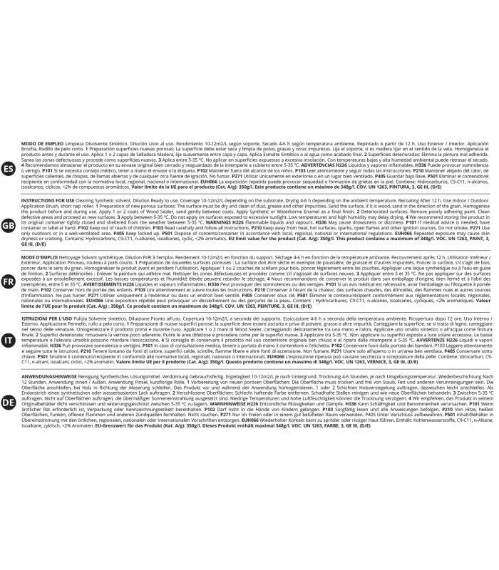 Selladora Madera blanco.  Selladora para Madera - Litros: 2.3