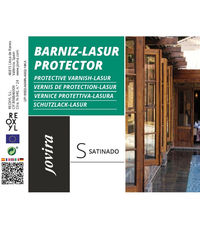 Lasur Protector Satinado incoloro, transparente, teka, nogal