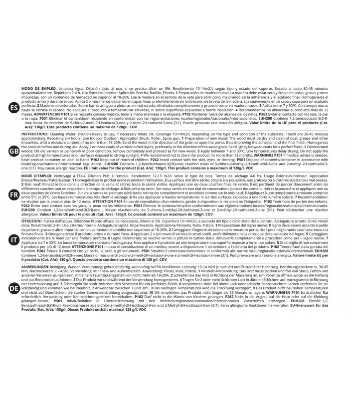 Barniz Montaña Satinado al Agua .  Barnices - Litros: 0.750