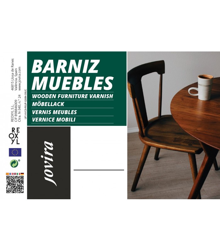 Barniz Muebles Mate. .  Barnices - Litros: 0.750, 2.3, 0.375 