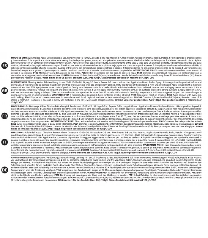 Esmalte Laca Satinado para Puertas al Agua .  Esmalte Madera -