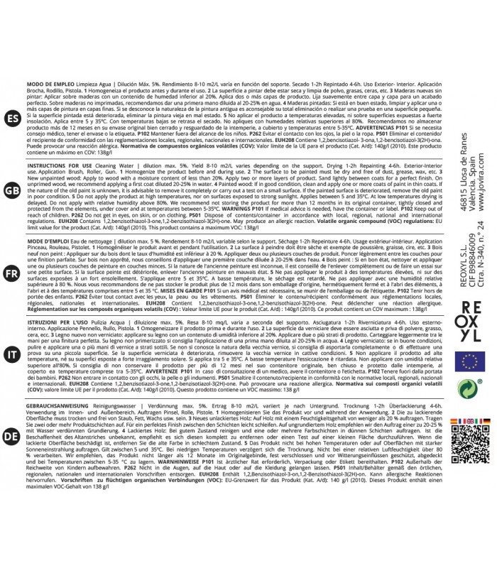 Pintura Colmenas al Agua, acabado Mate. Especial para