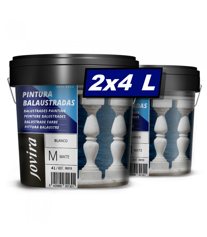 Pintura Balaustradas acabado Mate al Agua. Especial para