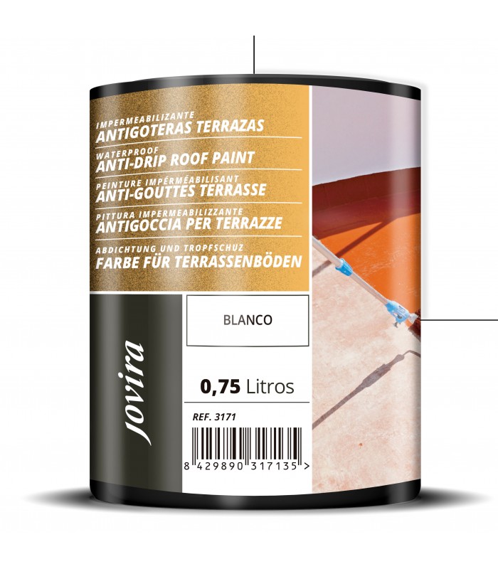 Impermeabilizante Antigoteras Terrazas blanco, rojo, gris