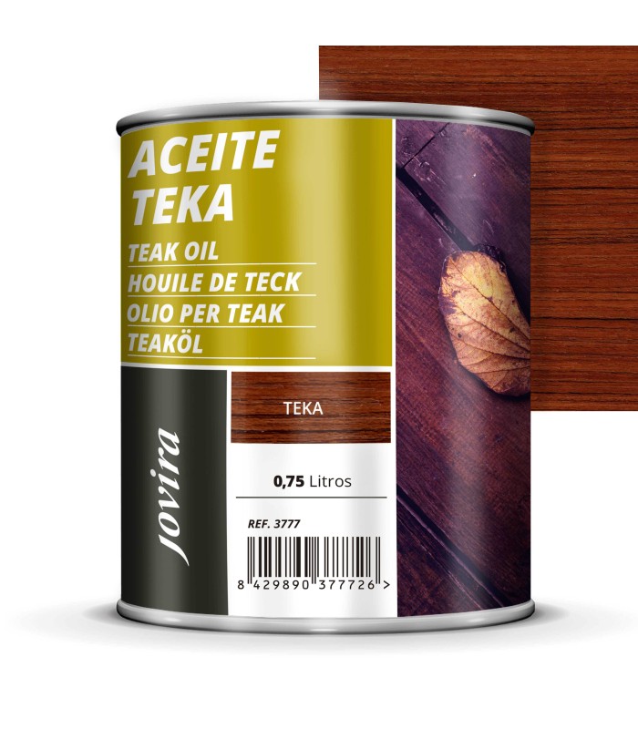 Aceite Teca Muebles incoloro, transparente, teka.  Aceite Teca