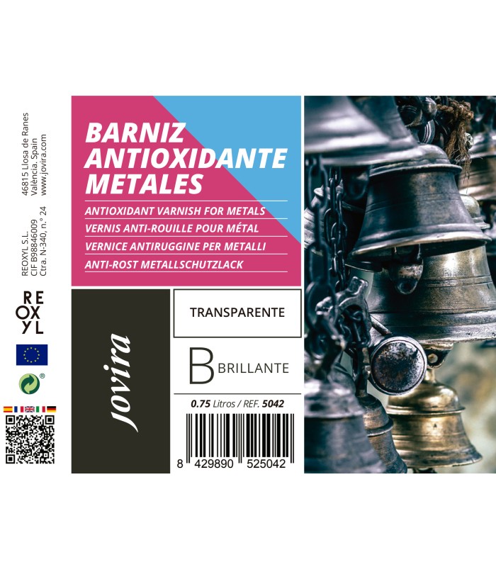 Barniz Antioxidante Brillante al Agua .  Barniz Antioxidable -