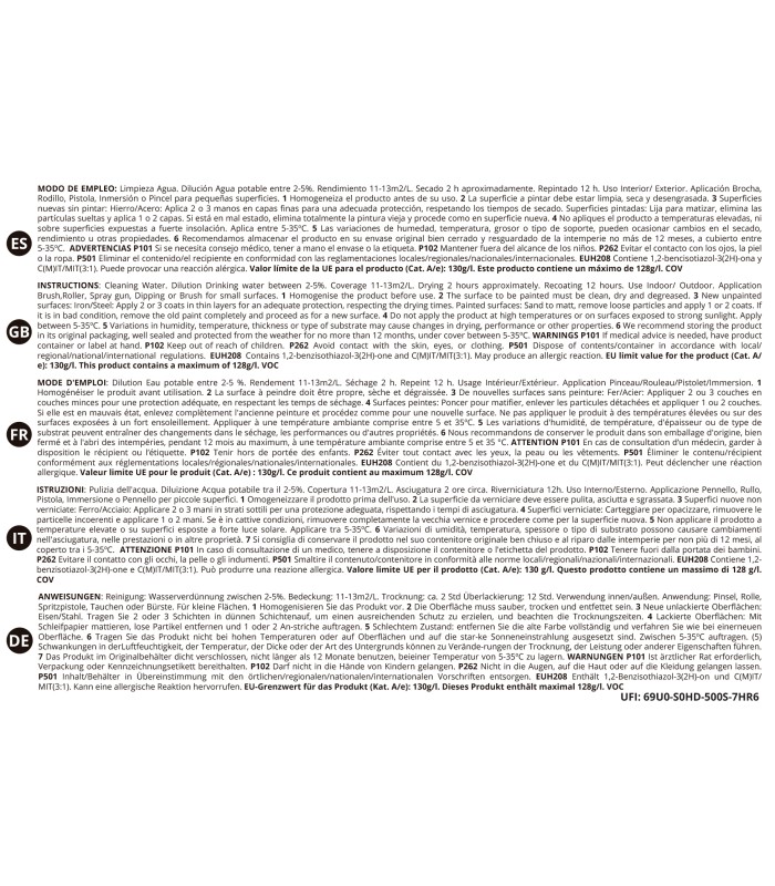 Barniz Antioxidante Brillante al Agua .  Barniz Antioxidable -