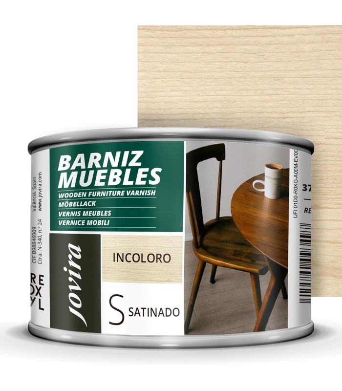 Barniz Muebles Satinado. .  Barnices - Litros: 0.750 ml, 2.3