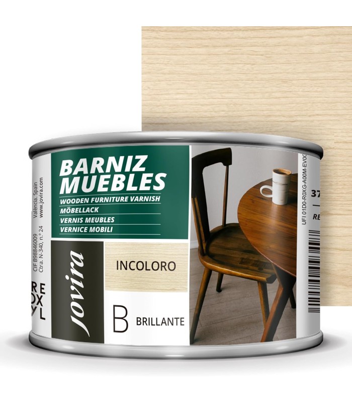Barniz Muebles Brillante .  Barnices - Litros: 0.750 ml, 2.3