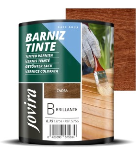 Barniz Tinte al Agua, acabado Brillo. Especial para teñir y