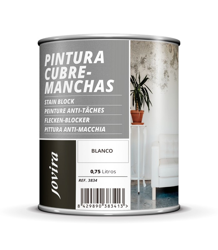 Pintura Cubremanchas Blanca .  Pintura Cubre manchas - Litros: