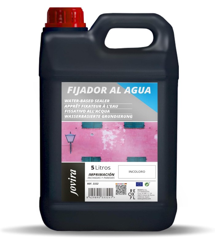 Imprimación Fijador al Agua incoloro, transparente.  Fijador de