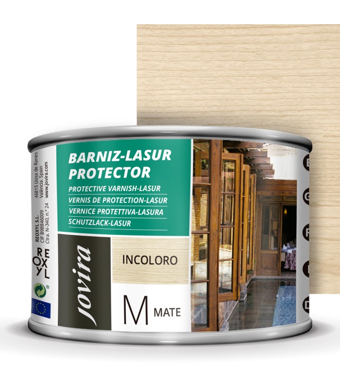 Barniz-Lasur Protector Mate incoloro, transparente, teka