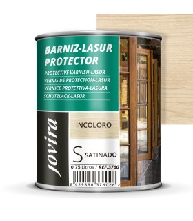 Barniz-Lasur Protector Satinado incoloro, transparente, teka