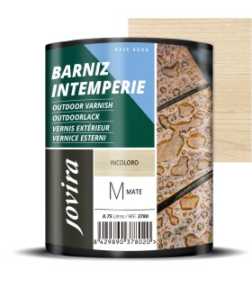 Barniz Intemperie Mate al Agua .  Barnices - Litros: 0.375