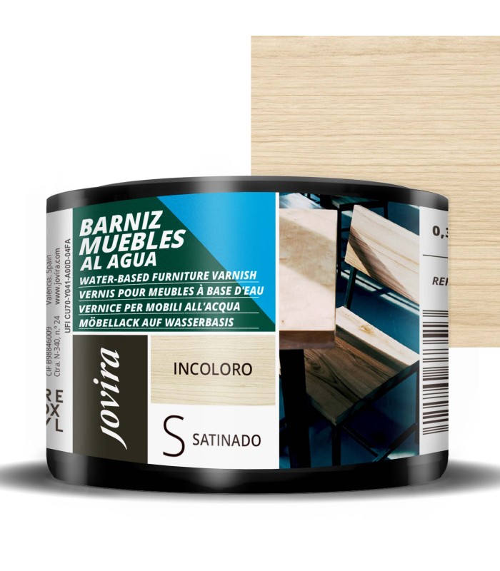 Barniz Muebles Satinado al Agua. .  Barnices - Litros: 0.750