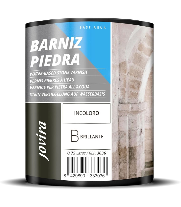 Barniz Piedra al Agua .  Barniz Piedra - Litros: 0.750 ml, 2.3