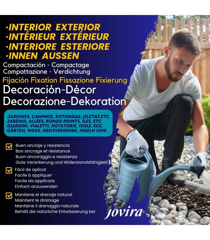 Aglomerante para piedras de Jardin. .  Aglomerante de Aridos -