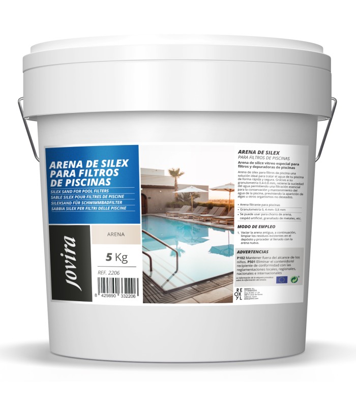 Arena de Sílice para Filtros .  Arena de Silice - Litros: 15 l