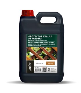 Protector para Vallas de Madera pino, marron .  Aceite Teca -