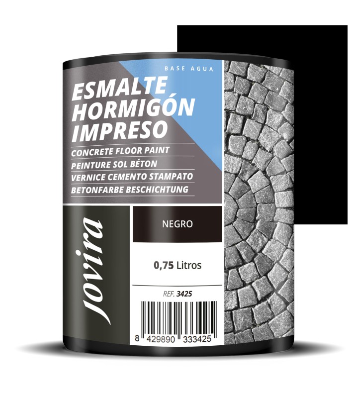 Esmalte hormigon impreso negro, gris, rojo, antracita