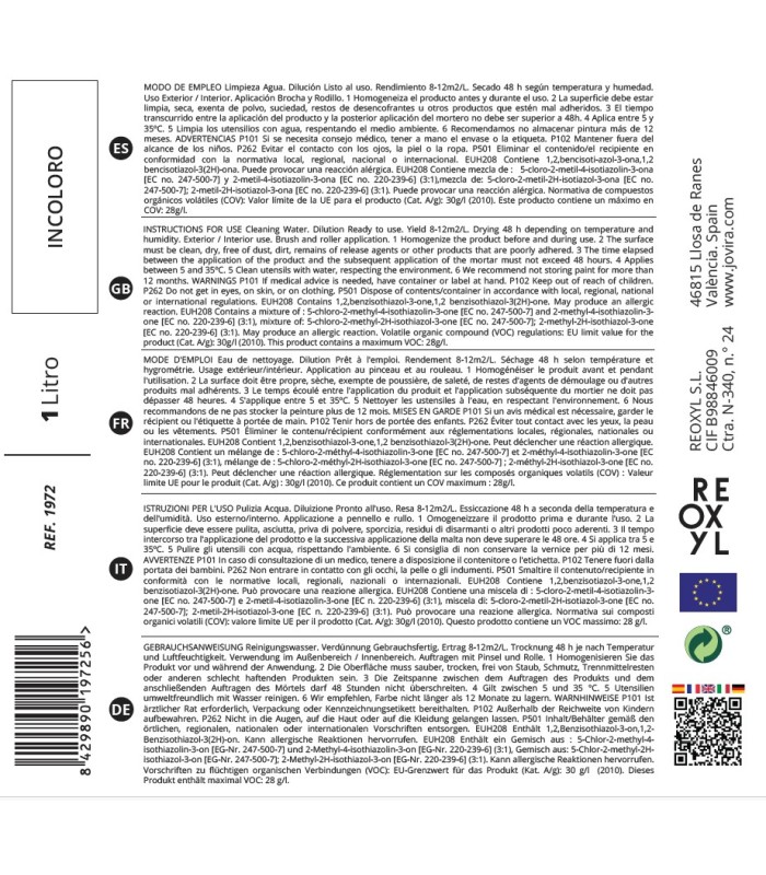 Resina de Unión para Morteros y yesos .  Fijador de Pintura -