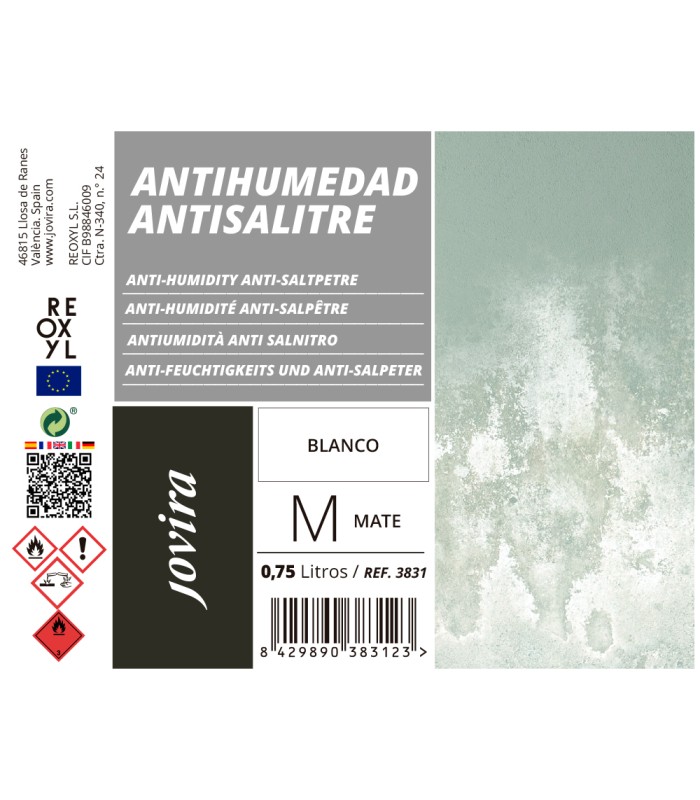 Pintura Antihumedad Antisalitre Blanco .  Pintura Antihumedad -
