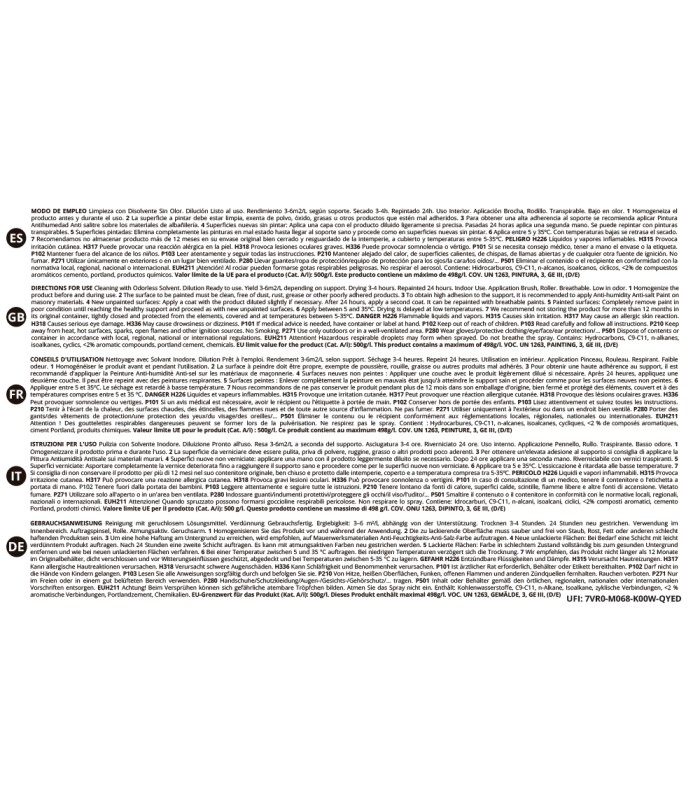 Pintura Antihumedad Antisalitre Blanco .  Pintura Antihumedad -