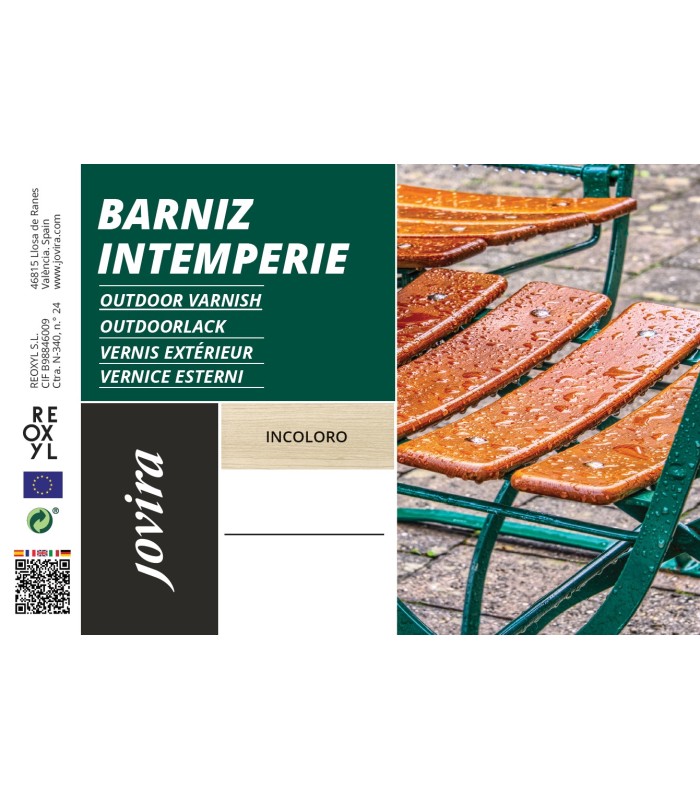 Barniz Intemperie Satinado .  Barnices - Litros: 0.375, 2.3
