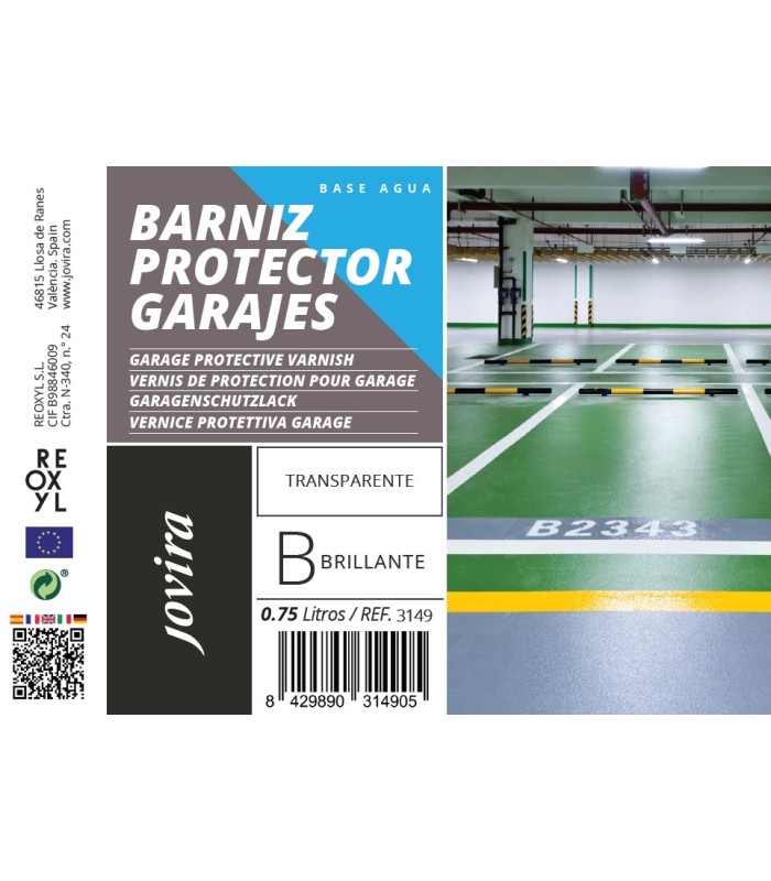 Barniz protector para suelos de garaje al agua. Protege y