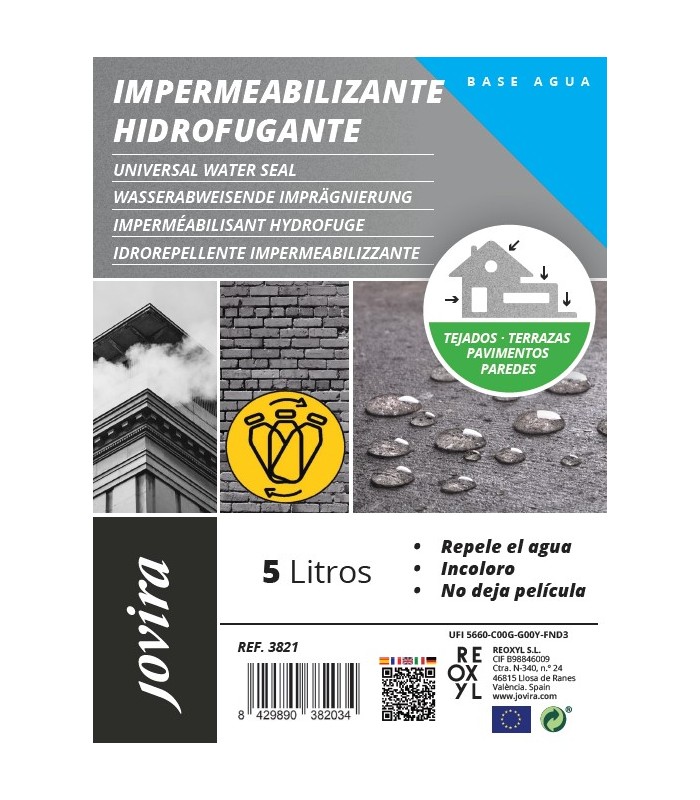 Impermeabilizante Hidrofugante Transparente .  Hidrofugante