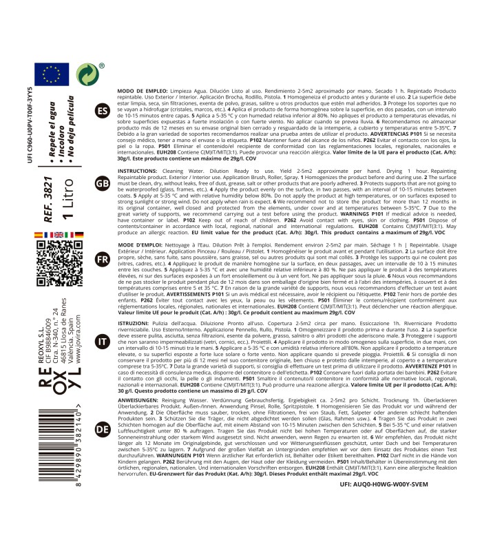 Impermeabilizante Hidrofugante Antimoho Transparente . 