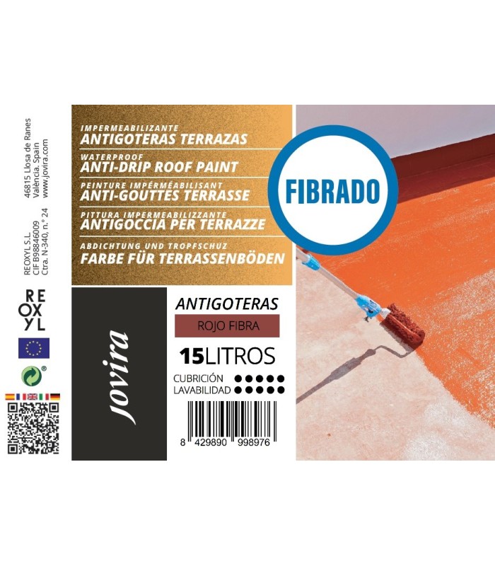 Impermeabilizante Antigoteras Terrazas con Fibras de vidrio