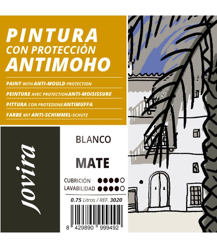 Pintura con Protección Antimoho Mate blanco, ibero, magnum