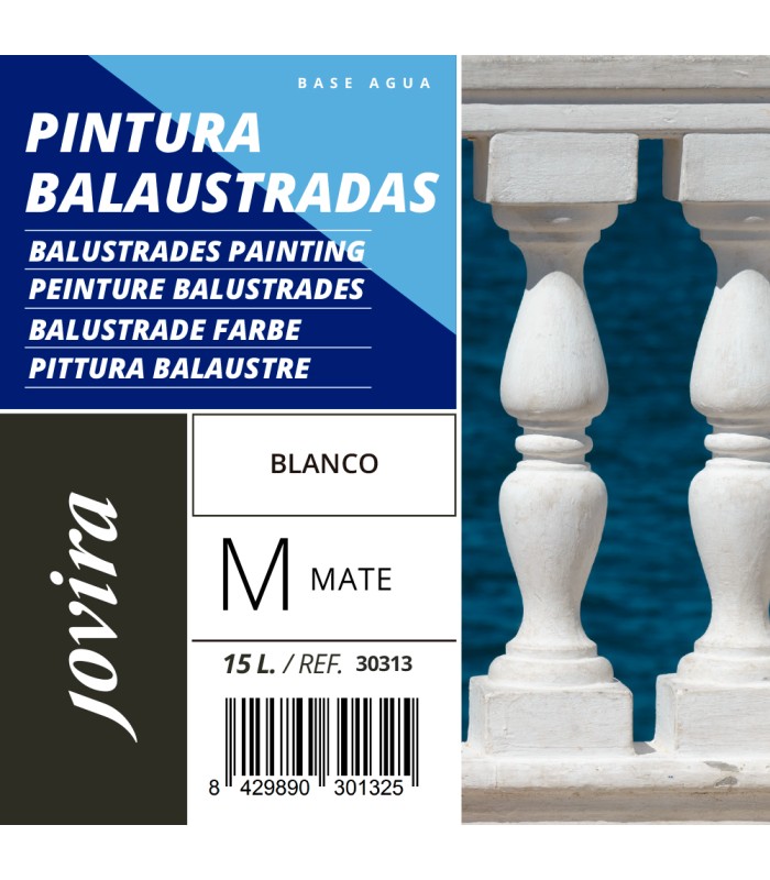 Pintura Balaustradas acabado Mate al Agua. Especial para