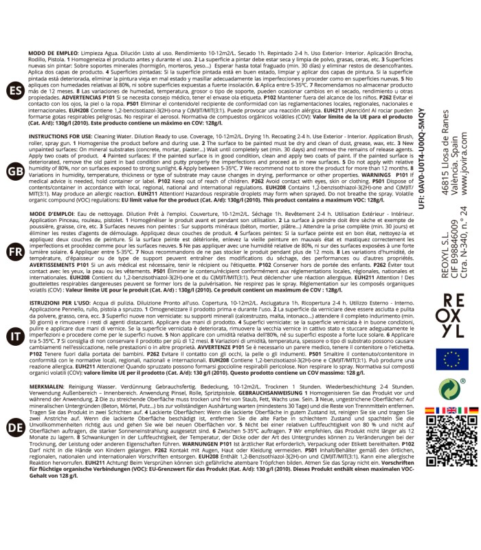 Pintura Balaustradas acabado Mate al Agua. Especial para