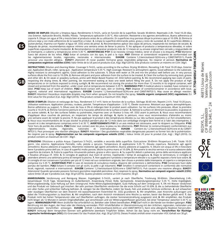 Pintura Piscinas al Agua blanco, azul piscina, verde mar