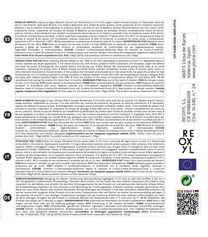 Protector para Vallas de Madera pino, marron .  Aceite Teca -