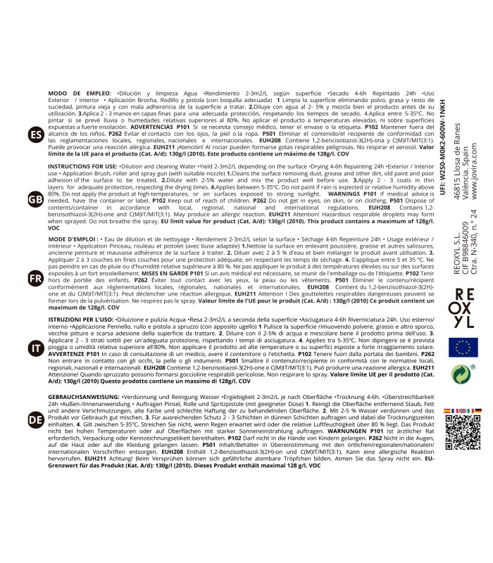 Pintura Termoaislante para Metal al Agua. Especial para Tejados