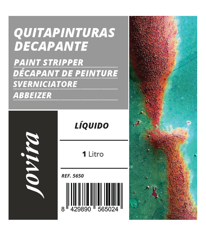 Quitapinturas Decapante Líquido incoloro, transparente.  Quita
