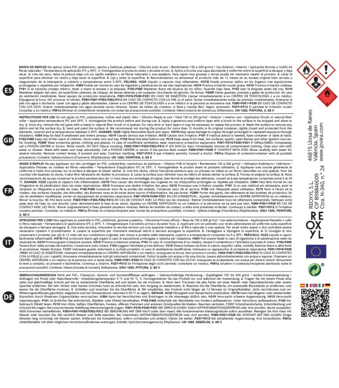 Quitapinturas Decapante Líquido incoloro, transparente.  Quita