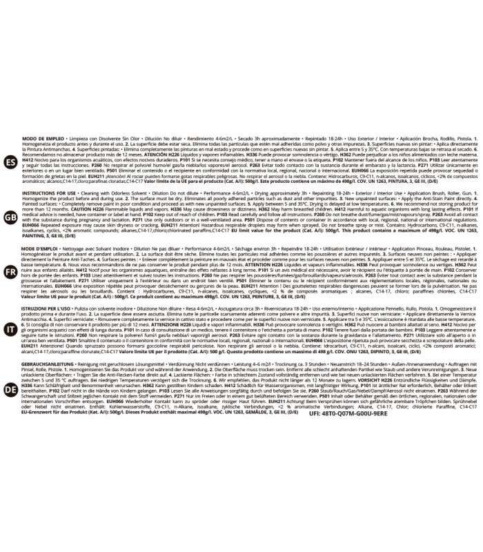 Pintura Cubremanchas Blanca .  Pintura Cubre manchas - Litros: