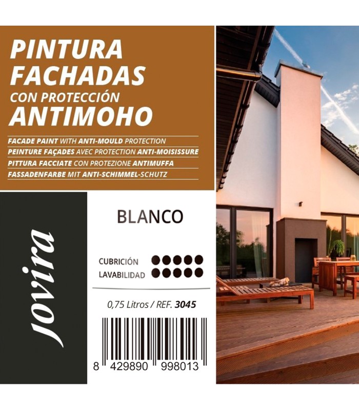 Pintura Fachadas Antimoho blanco, bahía, sirena, rústico